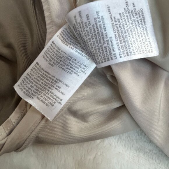 Daily Sports Womens Camo Feather Long Sleeve Polo Shirt Medium Beige Rhinestones - Picture 8 of 9